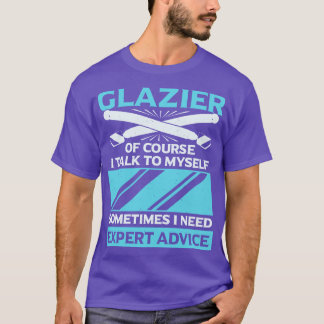 Funny Glazier Window Glass Installer-Geschenk T-Shirt