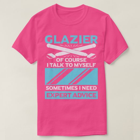 Funny Glazier Window Glass Installer-Geschenk T-Shirt (Design vorne)