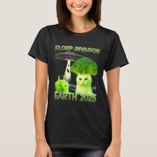 Funny Glerp Glorp Funny Alien Cat Meme Vintag T-s T-Shirt
