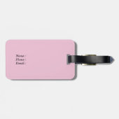 Funny Glitzer Rose Gold Gepäckanhänger (Rückseite horizontal)