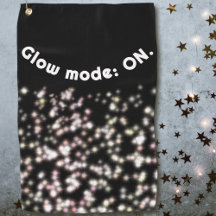 Funny Gllow Glitzer Schwarz-weiße Rose Goldröte