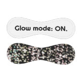 "Funny Glow-Modus Schwarz-Glitzer inspirierend Baseball (Paneele)