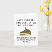 Funny Glow Stick Geburtstagskarte Karte (Gelbe Blume)