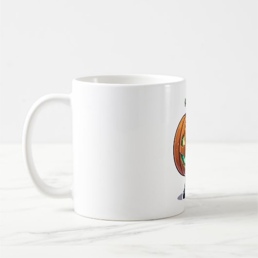 Funny Glows Pumpkin Face Halloween Tasse Coffe Cup (Links)