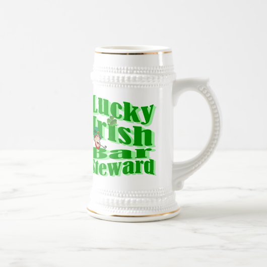 Funny Glück Irish St Patrick's Day Bierglas (Rechts)