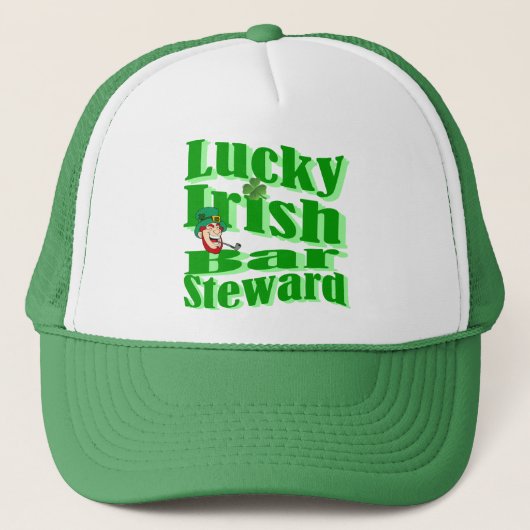 Funny Glück Irish St Patrick's Day Truckerkappe (Vorderseite)