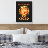 Funny Glück Neujahr 2023 Jahr des Kaninchens Zodia Leinwanddruck (Insitu (Schlafzimmer))