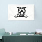 Funny glücklicher Bulldog Banner (Messeveranstaltung)