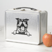 Funny glücklicher Bulldog Metall Brotdose (Beispiel)