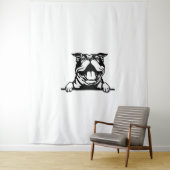 Funny glücklicher Bulldog Wandteppich (Beispiel)