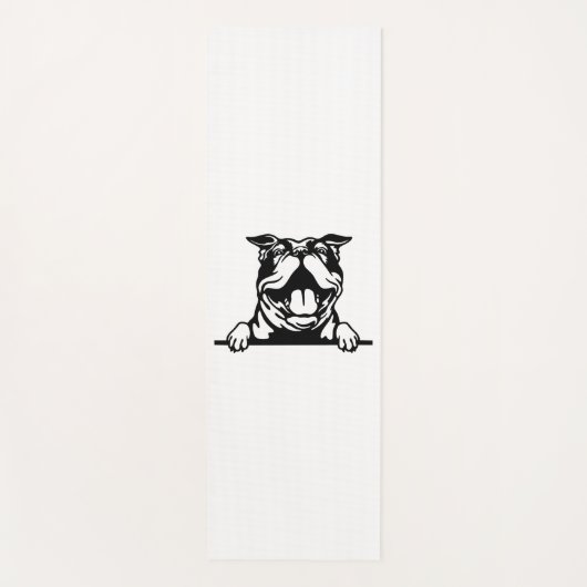 Funny glücklicher Bulldog Yogamatte (Vorderseite)
