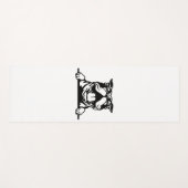 Funny glücklicher Bulldog Yogamatte (Vorderseite (Horizontal))