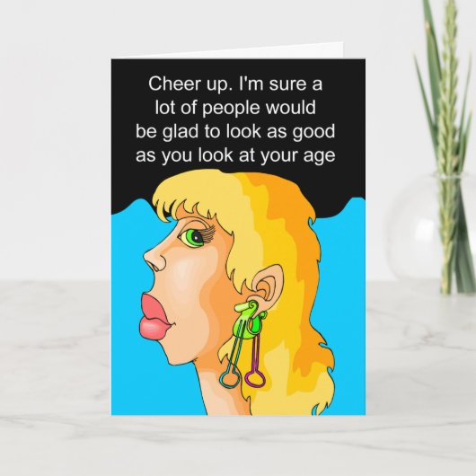 Funny glücklicher Geburtstag wünscht Karte (Vorderseite)