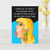 Funny glücklicher Geburtstag wünscht Karte (Gelbe Blume)