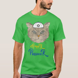 Funny glücklicher Passover Katze lustige Seder Juw T-Shirt
