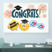 FUNNY Glückwunschs Abschluss Banner (Messe)