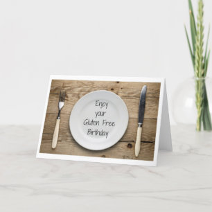 Funny Gluten Free Geburtstagkarte Karte