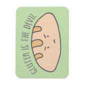 Funny Gluten ist das Teufelskleber-freie Gluten Magnet (Vertikal)
