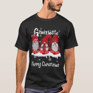 Funny Gnomaste Merry Christmas Gnomen Yoga Lovers T-Shirt