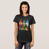 Funny Gnome 100 Days Of School Gnomes Teacher Stud T-Shirt (Vorne ganz)