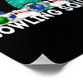 Funny Gnome Bowling Squad For Family Cute Bowling  Poster (Ecke)