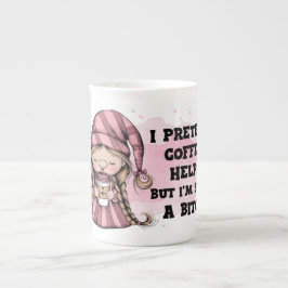 Funny Gnome Coffee Mug – Sarcastic Quote Gift for  Porzellantasse