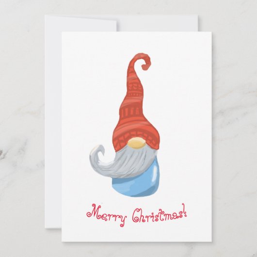 Funny gnome dankeskarte (Vorderseite)