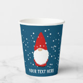 Funny gnome drucken kundenspezifische Papier Weihn Pappbecher (Rückseite)
