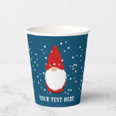 Funny gnome drucken kundenspezifische Papier Weihn Pappbecher (Vorderseite)