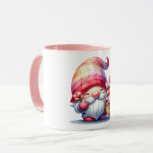Funny Gnome for Valentine Day Tasse (Vorderseite Links)