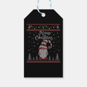 Funny Gnome Frohe Weihnachten Geschenkanhänger