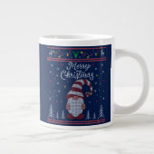 Funny Gnome Frohe Weihnachten Jumbo-Tasse (Rechts)