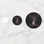 Funny Gnome Frohe Weihnachten Konfetti (Vorderseiten)