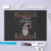 Funny Gnome Frohe Weihnachten Seidenpapier (Handwerk)