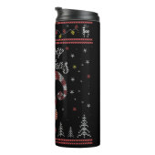 Funny Gnome Frohe Weihnachten Thermosbecher (Nach rechts gedreht)