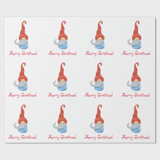 Funny Gnome Geschenkpapier (Flach)