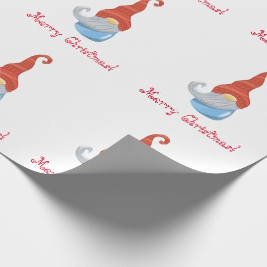 Funny Gnome Geschenkpapier (Ecke)