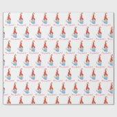 Funny Gnome Geschenkpapier (Flach)