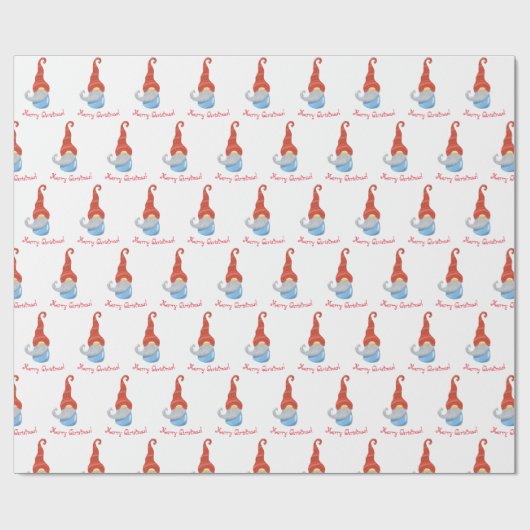 Funny Gnome Geschenkpapier (Flach)