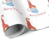 Funny Gnome Geschenkpapier (Rolleneckpunkt)