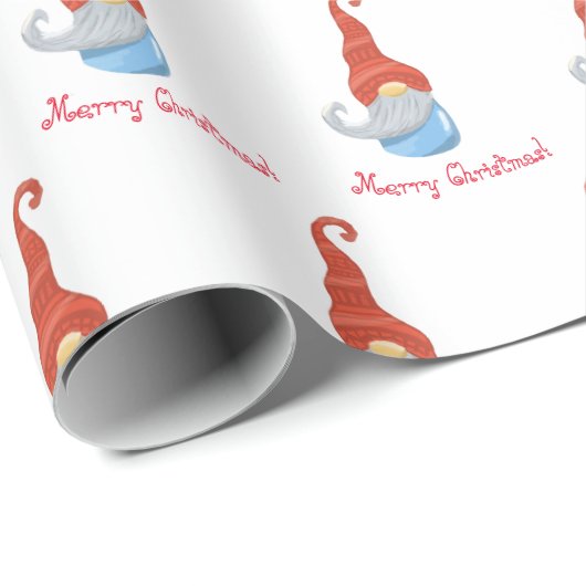 Funny Gnome Geschenkpapier (Rolleneckpunkt)