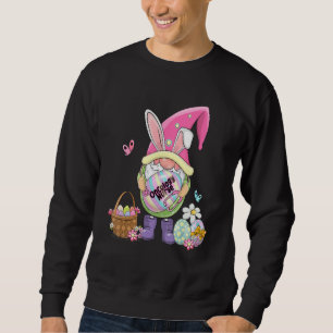 Funny Gnome Holding Ostereier Onkologie Nurse Bun Sweatshirt