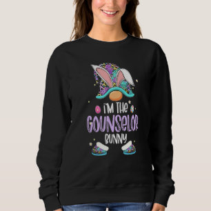 Funny Gnome I bin der Counselor Bunny Ostertag Egg Sweatshirt