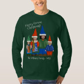 Funny Gnome Ihre Familie Weihnachten Ugi Sweater T-Shirt (Vorderseite)