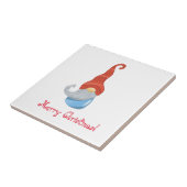 Funny Gnome Keramik Tile - Quirky Garden Gnome Fliese (Seite)