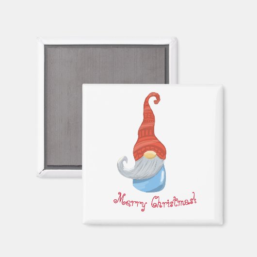 Funny Gnome Magnet (Vorderseite/Rückseite)