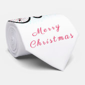 Funny Gnome mit Bike und Geschenken - Frohe Weihna Krawatte (Gerollt)