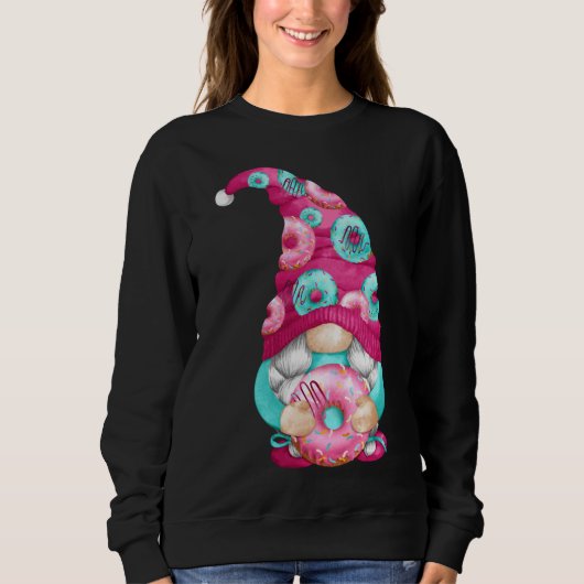 Funny Gnome mit Niedlichem Muster für Gärtner und Sweatshirt (Vorderseite)