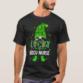 Funny Gnome One Lucky NICU Nurse St Patricks Day S T-Shirt (Vorderseite)