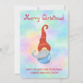 Funny Gnome Party Invitation – Whimsical Cute Einladung (Vorderseite)
